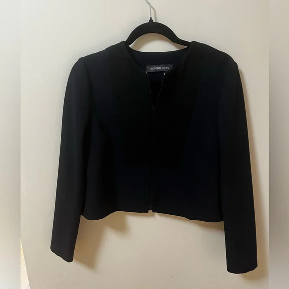 Jackets & Blazers - BUCHANAN - KANG Navy and Black Zip-up Blazer- Size 4
